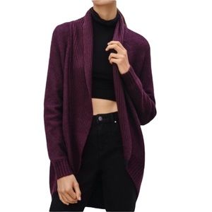 Burgundy Aritzia Cardigan